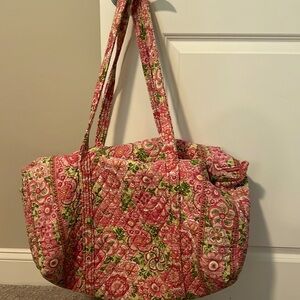 Vera Bradley Pink Floral Overnight Bag